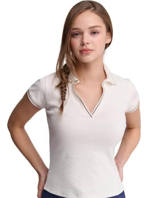 PLAYERA CUELLO V BLANCO HOLLY LAND