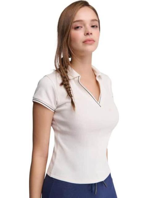 PLAYERA CUELLO V BLANCO HOLLY LAND