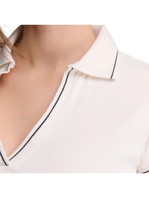 PLAYERA CUELLO V BLANCO HOLLY LAND