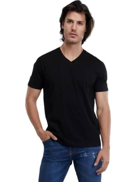 PLAYERA CUELLO V NEGRO NEXT CO