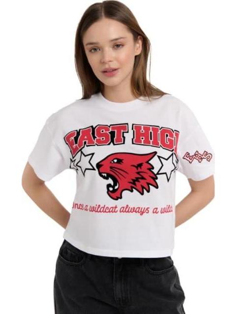 PLAYERA DAMA BLANCO HIGH SCHOOL MUSICAL
