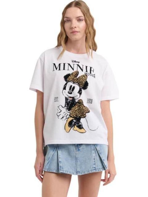 PLAYERA DAMA BLANCO MINNIE MOUSE
