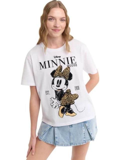 PLAYERA DAMA BLANCO MINNIE MOUSE