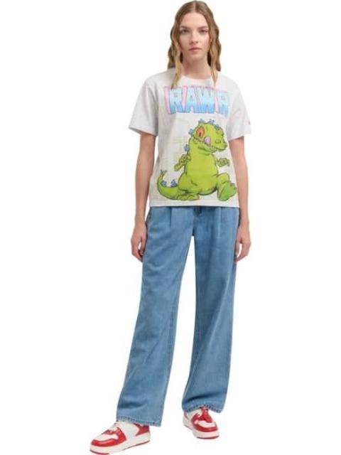 PLAYERA DAMA GRIS RUGRATS