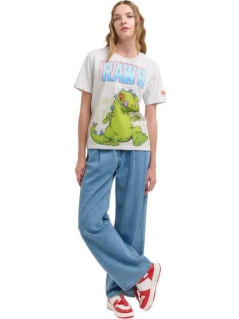 PLAYERA DAMA GRIS RUGRATS