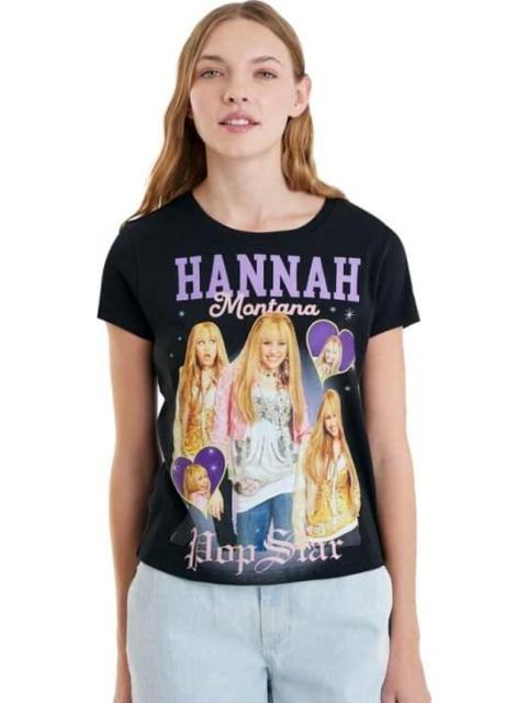 PLAYERA DAMA NEGRO HANNAH MONTANA