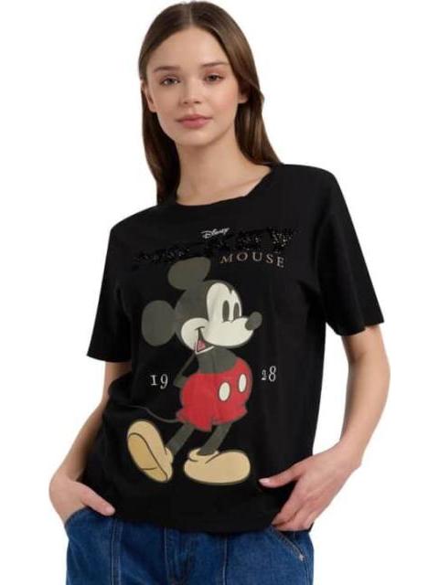 PLAYERA DAMA NEGRO MICKEY MOUSE
