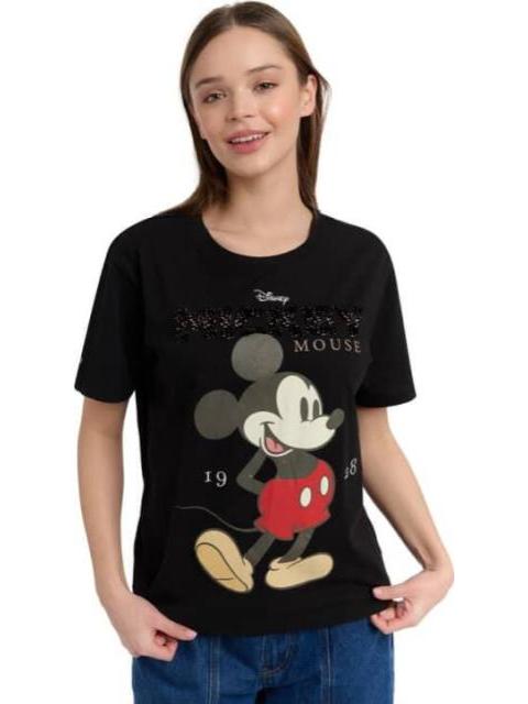 PLAYERA DAMA NEGRO MICKEY MOUSE