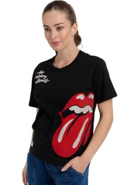 PLAYERA DAMA NEGRO THE ROLLING STONES