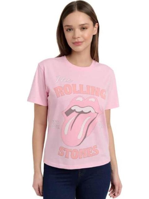 PLAYERA DAMA ROSA THE ROLLING STONES