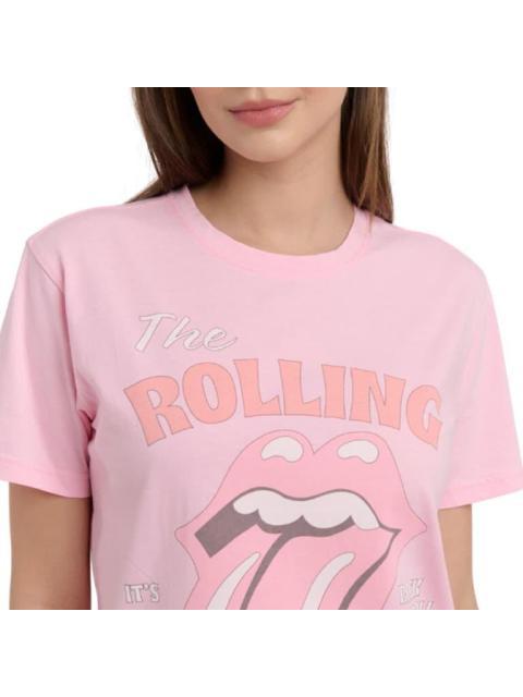 PLAYERA DAMA ROSA THE ROLLING STONES
