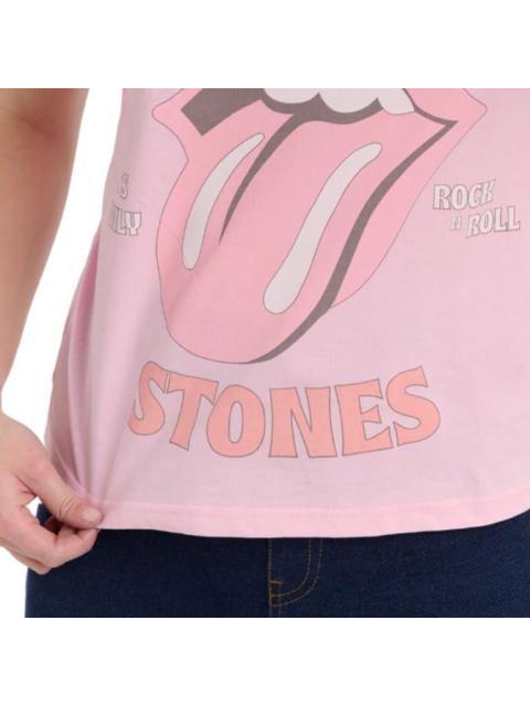 PLAYERA DAMA ROSA THE ROLLING STONES