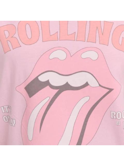 PLAYERA DAMA ROSA THE ROLLING STONES