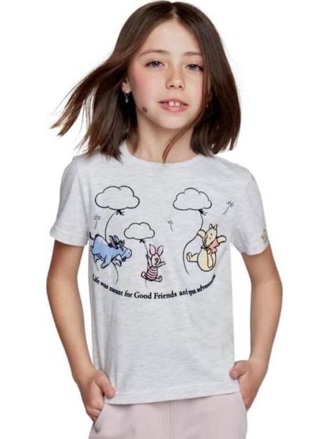 PLAYERA ESTAMPADA APLICACIONES AVENA WINNIE THE POOH