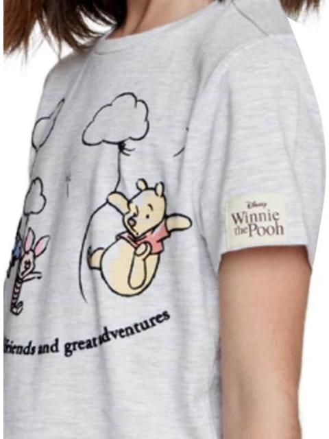 PLAYERA ESTAMPADA APLICACIONES AVENA WINNIE THE POOH