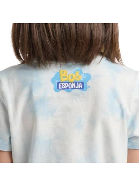PLAYERA ESTAMPADA APLICACIONES AZUL BOB ESPONJA