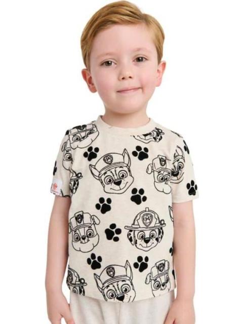 PLAYERA ESTAMPADA APLICACIONES BEIGE PAW PATROL