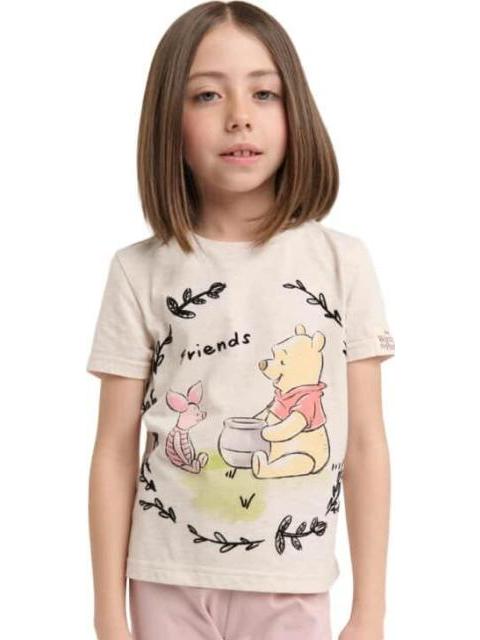 PLAYERA ESTAMPADA APLICACIONES BEIGE WINNIE THE POOH