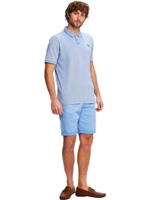 PLAYERA ESTAMPADA AZUL HPC POLO