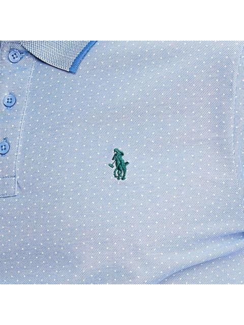 PLAYERA ESTAMPADA AZUL HPC POLO