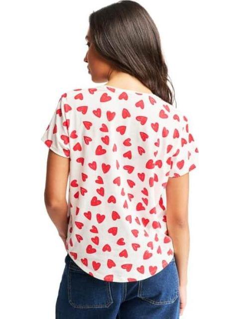 PLAYERA ESTAMPADA BICOLOR HOLLY LAND