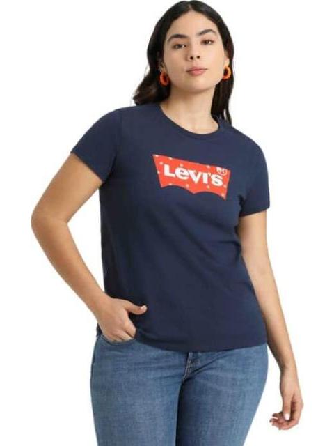 PLAYERA ESTAMPADA MANGA CORTA AZUL LEVIS STRAUSS