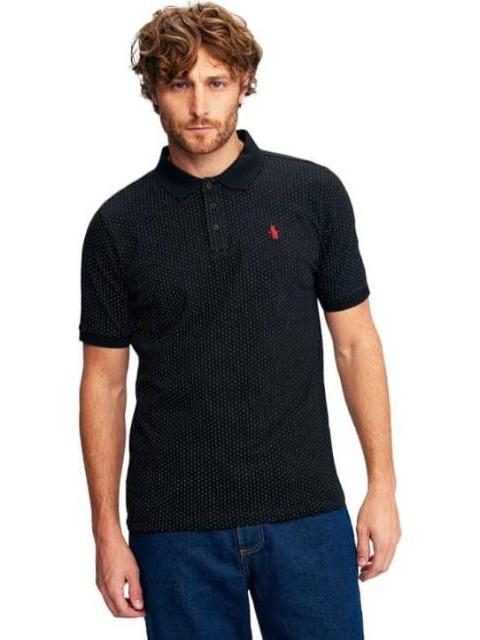 PLAYERA ESTAMPADA NEGRO HPC POLO