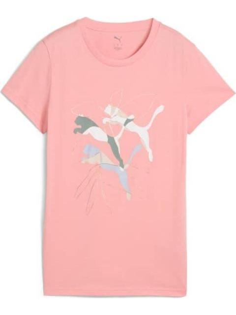 PLAYERA GRAPHICS BRANDED LEAF TEE ROSA PUMA