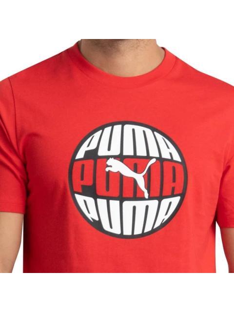 PLAYERA GRAPHICS CIRCULAR TEE ROJO PUMA
