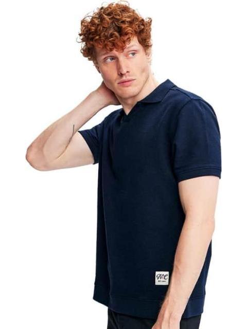 PLAYERA LISA AZUL MARINO NEXT CO