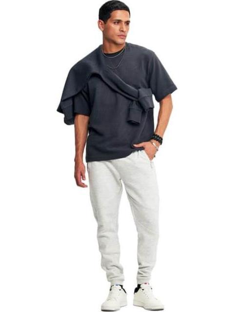 PLAYERA LISA MANGA 4 4 GRIS HARD SODA