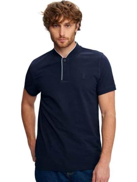 PLAYERA LISA NEGRO HPC POLO