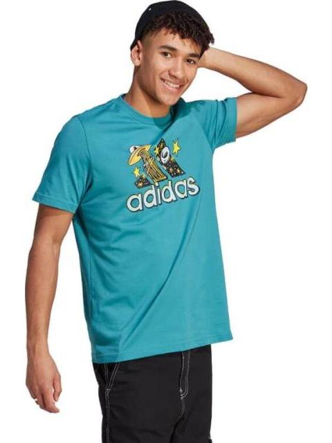 PLAYERA M DOODLE F T AZUL ADIDAS