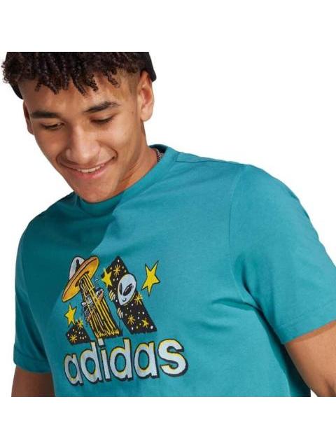 PLAYERA M DOODLE F T AZUL ADIDAS