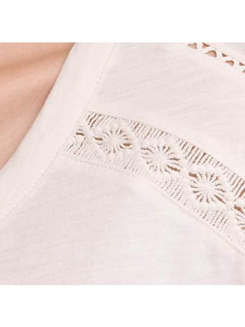 PLAYERA MANGA CORTA MARFIL HOLLY LAND