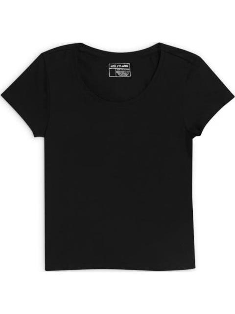 PLAYERA MANGA CORTA NEGRO HOLLY LAND