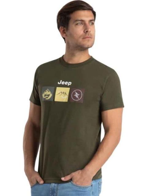 PLAYERA MANGA CORTA VERDE OLIVO JEEP