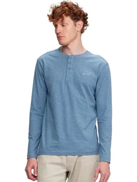 PLAYERA MANGA LARGA AZUL NEXT CO