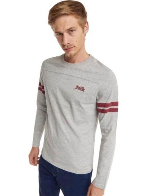 PLAYERA MANGA LARGA MODA GRIS NEXT CO
