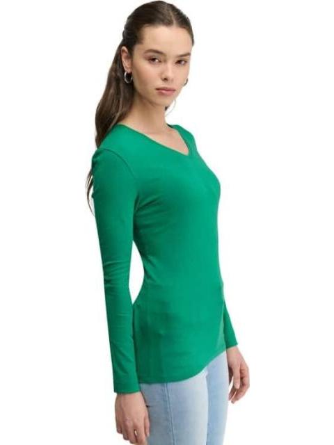 PLAYERA MANGA LARGA VERDE HOLLY LAND