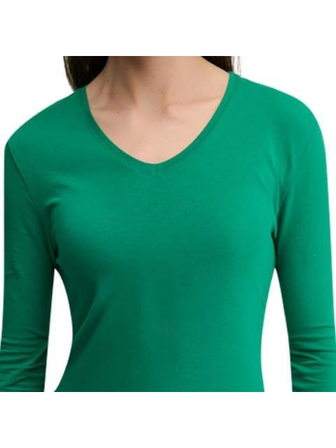 PLAYERA MANGA LARGA VERDE HOLLY LAND