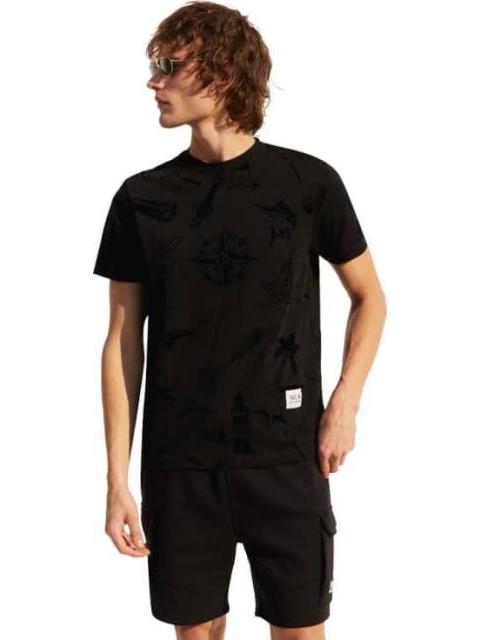 PLAYERA CUELLO REDONDO NEGRO HARD SODA