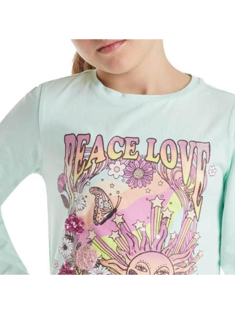 PLAYERA NIÑA AZUL MENTA HOLLY LAND KIDS