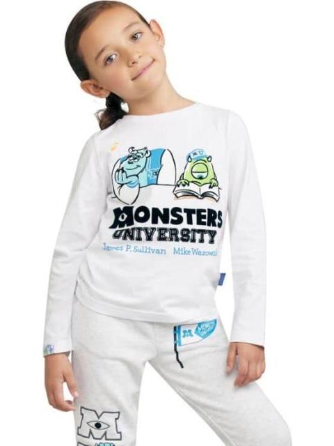 PLAYERA NIÑA MARFIL MONSTERS UNIVERSITY