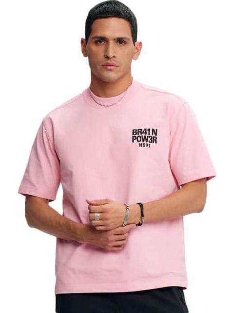 PLAYERA OVERSIZE LARGO MEDIO ROSA HARD SODA