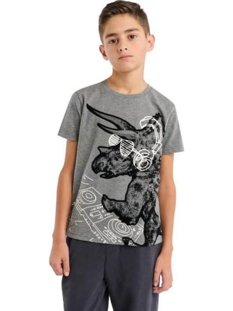 PLAYERA PLAYERA APLICACIONES GRIS NEXT CO