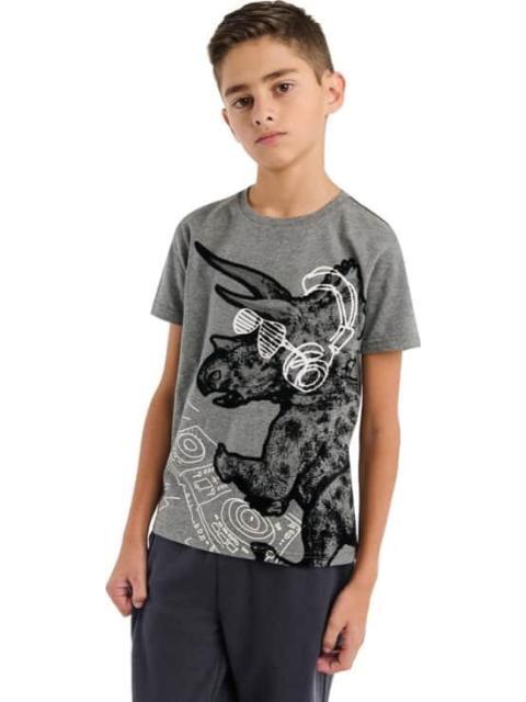 PLAYERA PLAYERA APLICACIONES GRIS NEXT CO