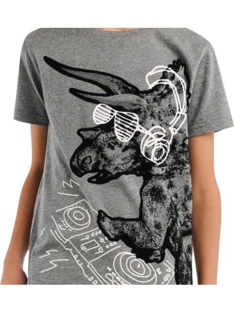 PLAYERA PLAYERA APLICACIONES GRIS NEXT CO