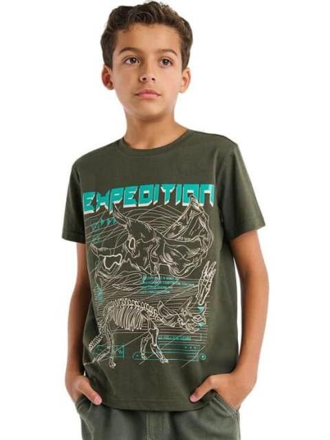 PLAYERA PLAYERA APLICACIONES VERDE OLIVO NEXT CO