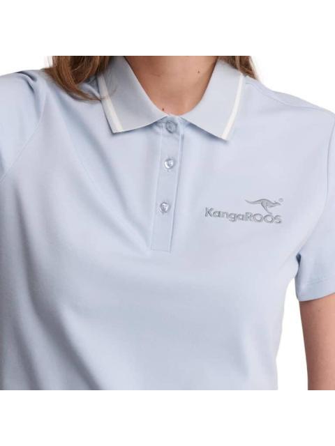PLAYERA POLO AZUL KANGAROOS